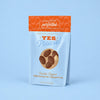 Double Dipped Chocolate Covered Peanuts in powder blue packaging